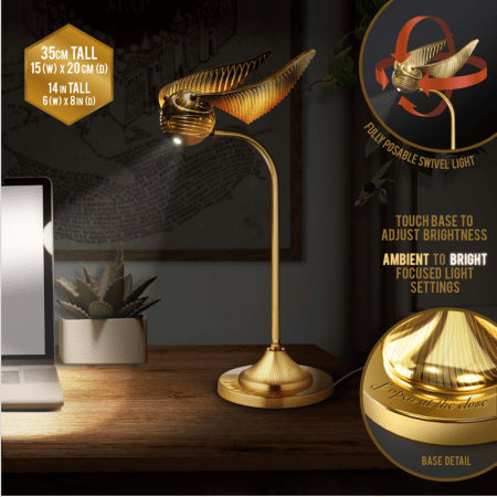 Lampe de bureau vif d'or
