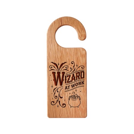 Accroche porte "Wizard at work"