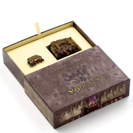 Coffret porte-clé & pins Livre des Monstres