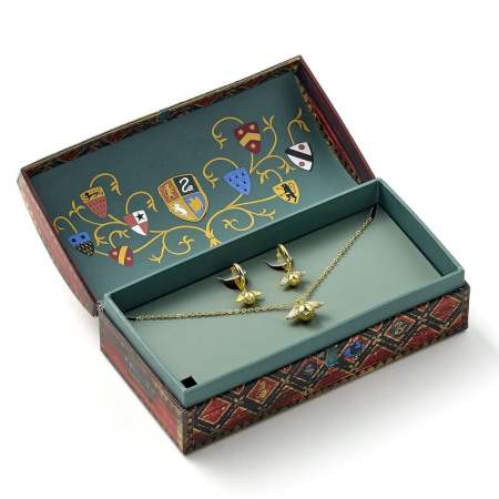 Coffret collier & boucle d'oreilles Quidditch