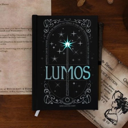 Carnet Lumos lumineux et stylo baguette