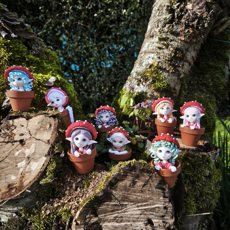 Elfes en porcelaine froide