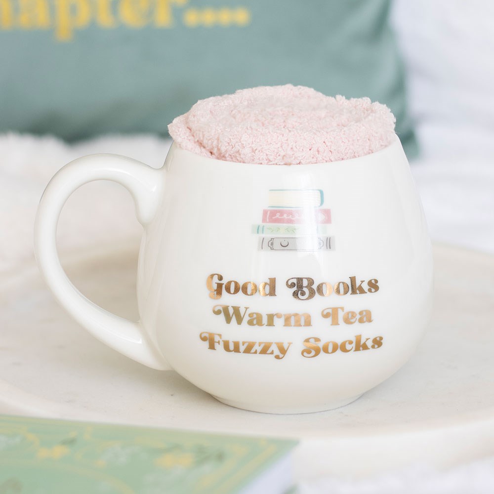 Mug "Good Books" et chaussettes