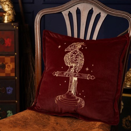 Coussin en velours Fumseck