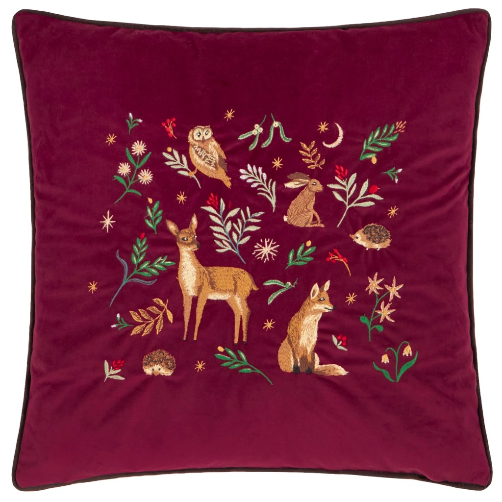 Coussin animaux de la forêt